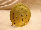 Rare 1920's Negretti & Zambra brass desktop weather forecaster 